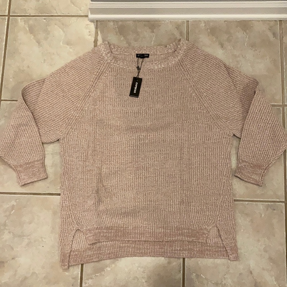 Express Oversized Boyfriend Sweater Tunic